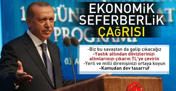 Son dakika: Erdoğan’dan vatandaşlara kritik dolar çağrısı: Yastık altından çıkarın