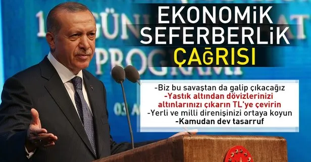 Erdoğandan kritik dolar çağrısı!