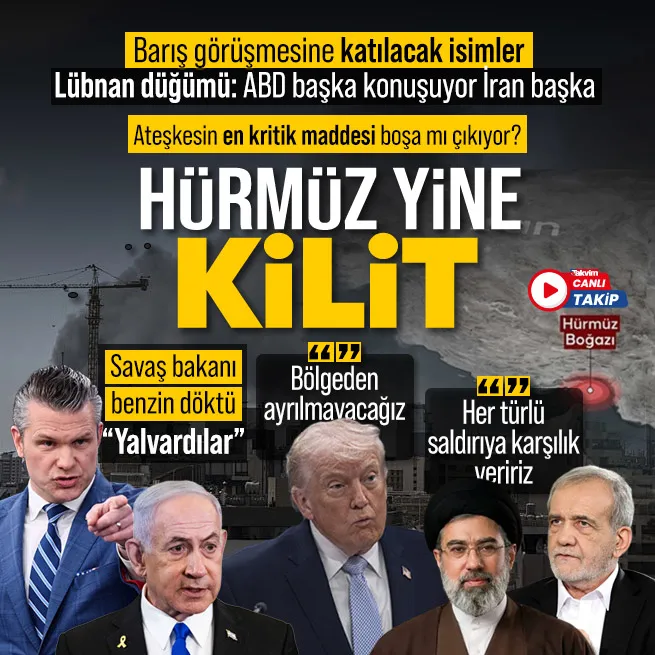 ABD-İsrail - İran savaşında ateşkes | ABD’den Lübnan çıkışı | Hürmüz bir açıldı bir kapandı