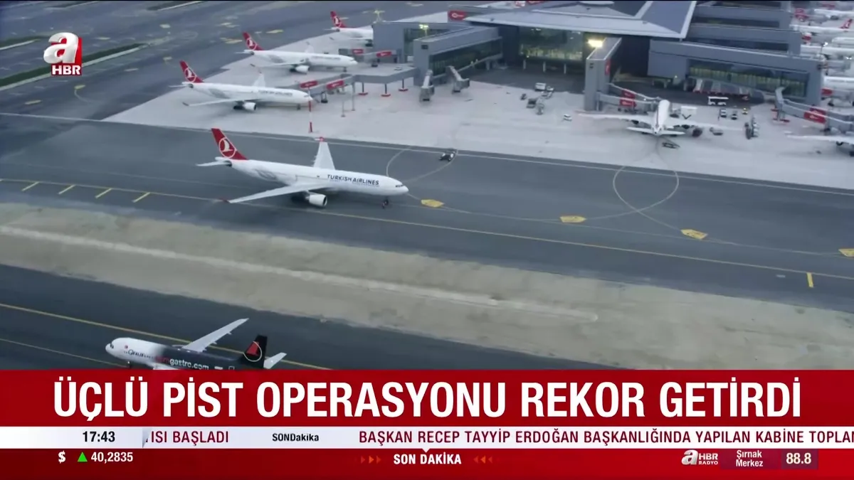 İstanbul'da 3'lü pist rekoru