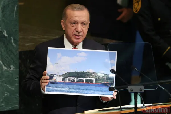 Başkan Erdoğan BM kürsüsünden karelerle gösterdi... Bebek katili Yunanistan - 14