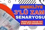 Maaş listesi şekillendi: Emekliye 3'lü zam senaryosu! %16.24, %16.81, %17.4'lük oranlar masada! SSK, BAĞKUR, 4C...