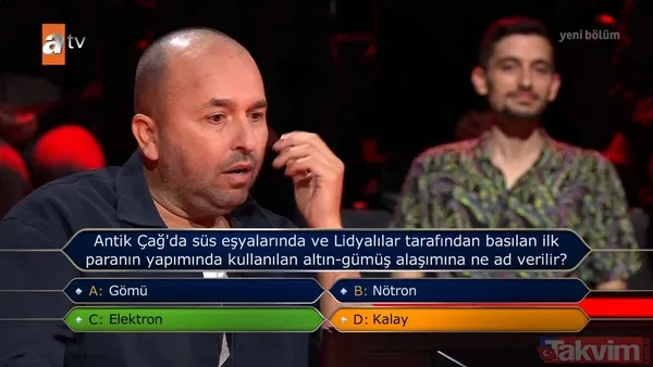 Kenan İmirzalıoğlu'nun sunduğu Kim Milyoner Olmak İster'de geceye damga vuran yarışmacı! Son kararım demedi yarışmaya veda etti - 49