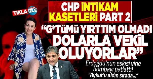 CHP’de intikam kasetleri! Aykut Erdoğdu yeni eşi Tuba Torun’a ’50 kişi ile birlikte oldu’ demişti! Yeni ses kaydı patladı: G*tümü yırtıyorum olmuyor dolarla vekil oluyorlar