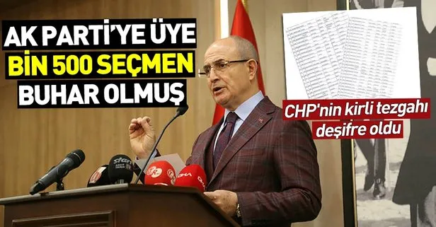 AK Parti’ye üye bin 500 seçmen buhar olmuş