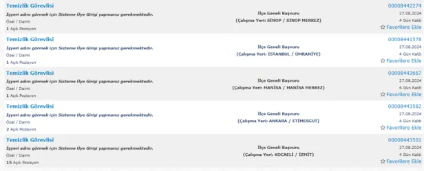 KPSS şartsız Türkiye geneli deneyimli, deneyimsiz daimi temizlik görevlisi alımı başladı! İşte başvuru şartları-6