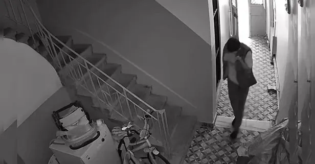 Beyoğlu'nda kameraya yakalanan şüpheli engelli taklidi yaptı