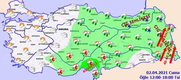 HAVA DURUMU | Meteorolojiden kuvvetli yağış ve çığ uyarısı! 2 Nisan İstanbul'da hava nasıl olacak?-4