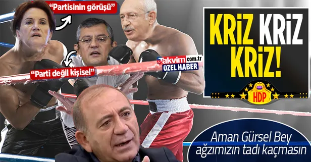 6+1+1 kaos ve kriz! Akşener'den CHP'ye CHP'den Akşener'e salvo: HDP ile iş tutarız ama aynı masaya oturmayız tiyatrosuna tam gaz devam