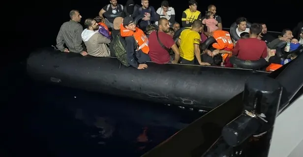 Ayvalık açıklarında 86 düzensiz göçmen Sahil Güvenlik tarafından yakalandı