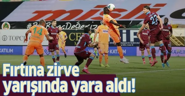 Firtina Zirve Yarisinda Yara Aldi Alanyaspor 2 2 Trabzonspor Mac Sonucu Takvim