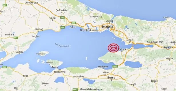 Yalova’da korkutan deprem! İstanbul’da deprem mi oldu? Son Dakika Depremler