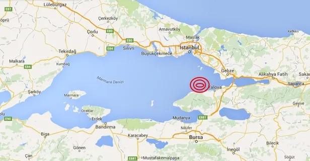 Yalova'da korkutan deprem! İstanbul'da deprem mi oldu? Son Dakika Depremler