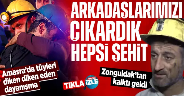 Amasra'da tüyleri diken diken eden dayanışma! Zonguldak’tan meslektaşları için yardıma gelen maden emekçisi A Haber’e konuştu