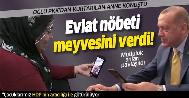 Oğlu PKK’dan kurtarılan anne konuştu