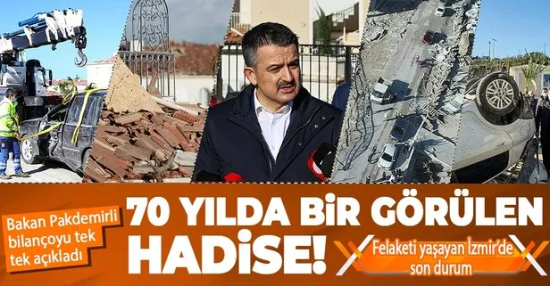 Son dakika: Tarım ve Orman Bakanı Bekir Pakdemirli hortum felaketinin ardından İzmir’deki son durumu açıkladı