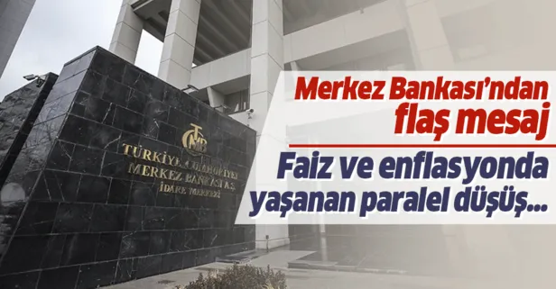 Merkez'den flaş faiz ve enflasyon açıklaması