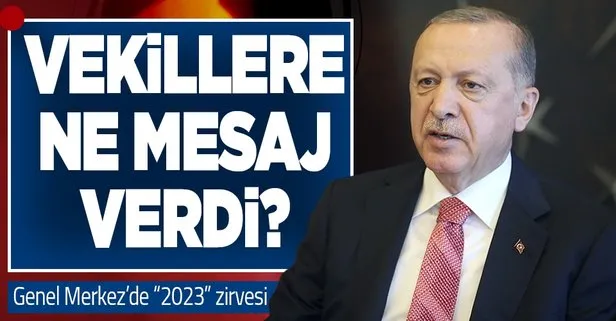 Başkan Erdoğan, milletvekilleriyle bir araya geldi! Masada 2023 seçimleri var