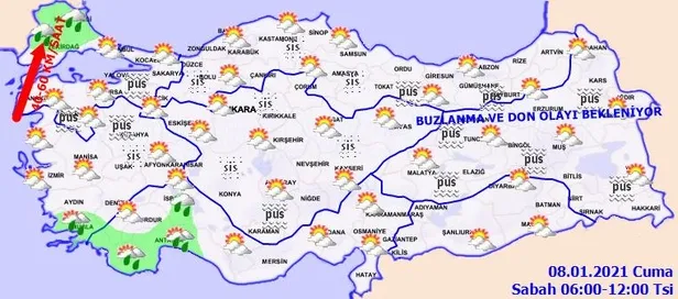 HAVA DURUMU | Meteorolojiden İstanbul ve birçok il için sağanak uyarısı | 8 Ocak 2021 hava nasıl olacak?-2