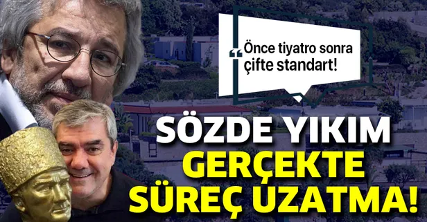 Sözcü gazetesi yazarı Yılmaz Özdil ve firari Can Dündar'ın kaçak villalarının yıkımının hala sürmesine vatandaşlardan tepki!