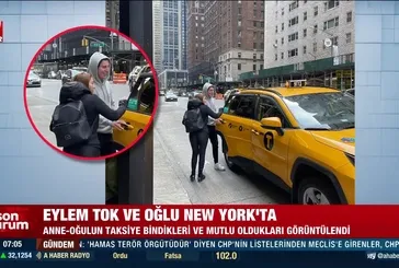 Kemerburgaz'da Oğuz Murat Acı'yı öldürüp ülkeden firar eden Eylem Tok ile katil oğlu Timur Cihantimur New York'ta görüntülendi!