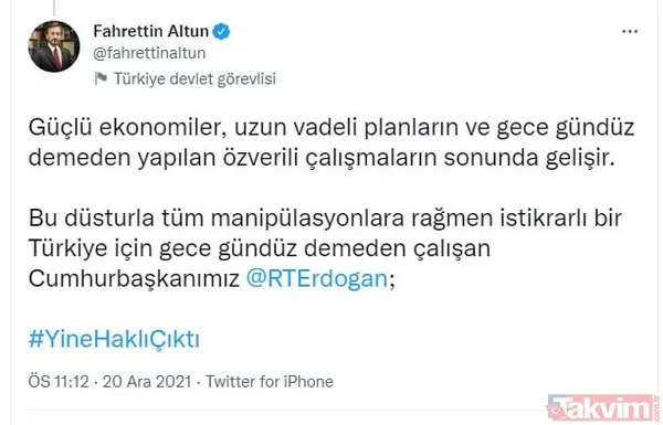 Spekülatif kur atışı ve manipülatif saldırılar nafile! Sosyal medyada tam destek: #YineHaklıÇıktı, #SeninleyizErdoğan - 6