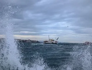 Marmara’da deniz ulaşımına fırtına engeli