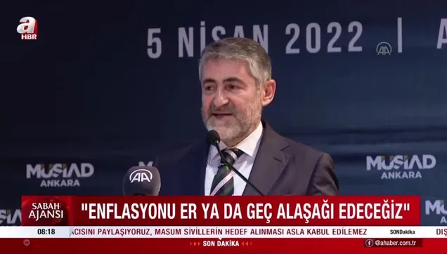Hazine ve Maliye Bakanı Nureddin Nebati'den enflasyon mesajı! "Er ya da geç..."
