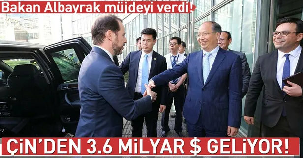 Bakan Albayrak müjdeyi verdi: Çin’den 3.6 milyar dolar geliyor