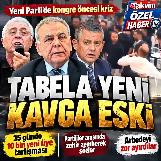 Yeni Partide kongre öncesi Antalya ve İzmir karıştı! 35 günde 10 bin yeni üye krizi: Arbede çıktı