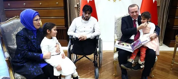 Erdoğan o aileyi kabul etti