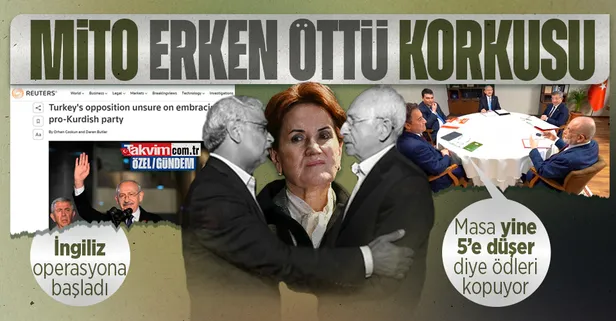 İngiliz Reuters muhalefeti toplama derdine düştü! HDP ve İYİ Parti dengesi için harekete geçtiler... Mithat Sancar erken öttü...