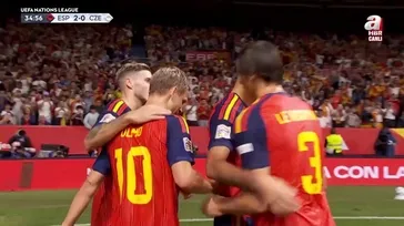 GOL: Rodri | İspanya 2-0 Çekya Uluslar Ligi