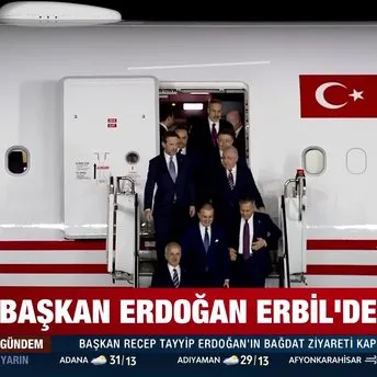 Başkan Erdoğan Erbil’de