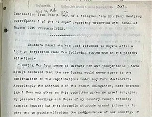 İngiliz arşivinden Atatürk’ün röportajı çıktı!