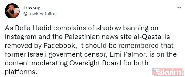 Instagram'dan sansür üstüne sansür! Ünlü model Bella Hadid'in 'Filistin' paylaşımları engellendi... - 8