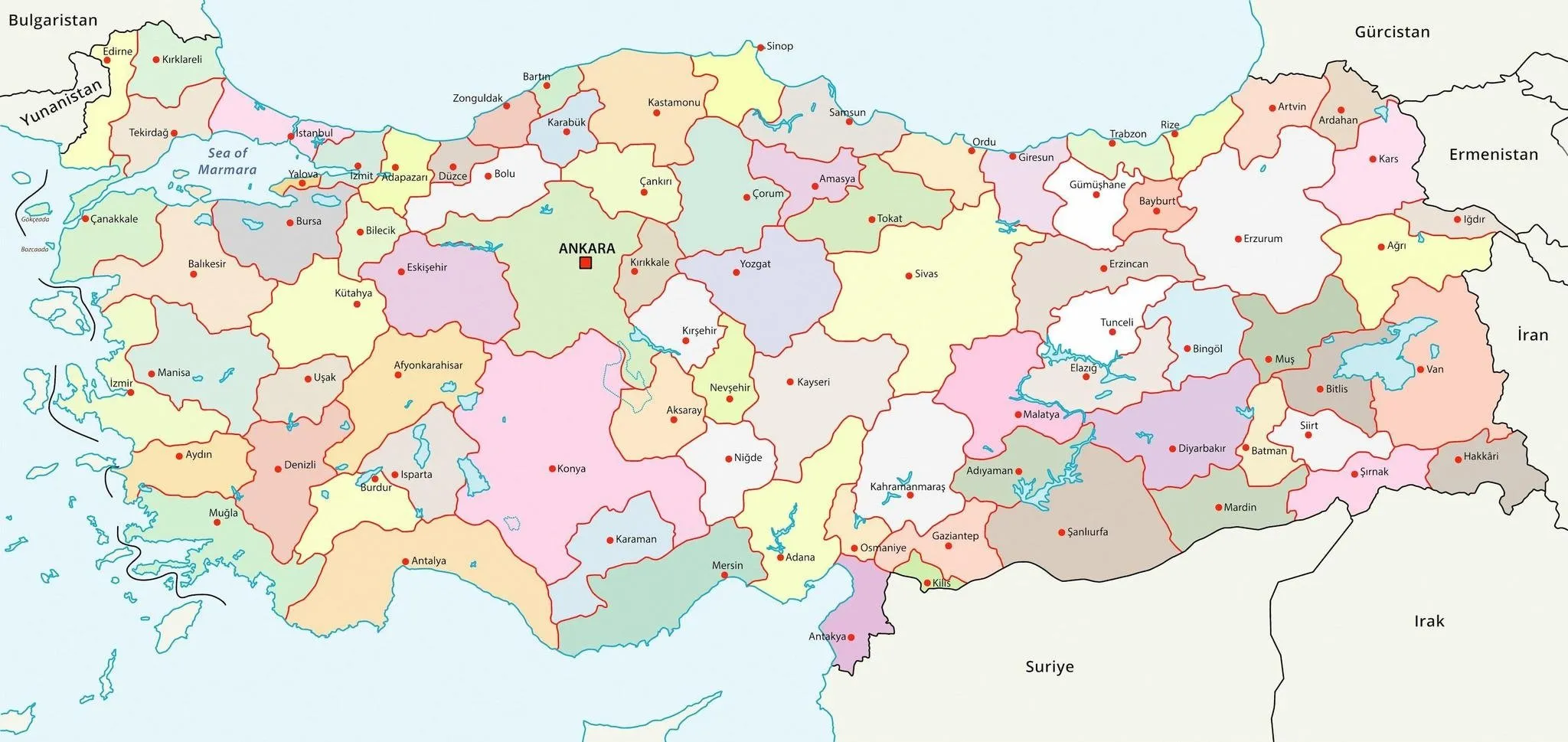 Dünden bugüne şehir isimleri...