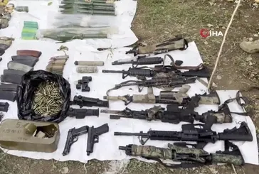 Pençe-Kilit bölgesinde teröristlere ait çok sayıda mühimmat ve yaşam malzemesi ele geçirildi