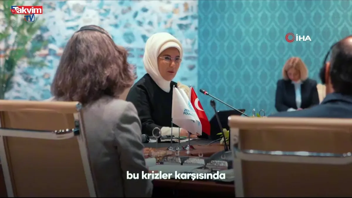 Emine Erdoğan: Daha adil, temiz ve yaşanabilir bir dünya hayalinin ortakları olarak temennimiz