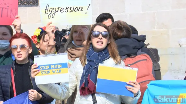 SON DAKİKA: Rusya Ukrayna savaşında son durum! Türkiye'deki Ukraynalılar Rusya'yı protesto etmek için meydanlara akın etti - 40