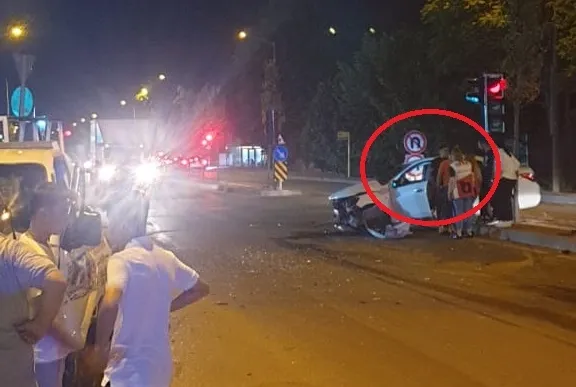 Hatalı U dönüşü yaptı ortalığı birbirine kattı