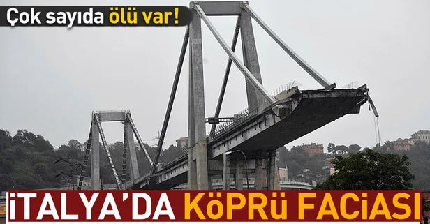 Son dakika... İtalya'da otoyol köprüsü çöktü!