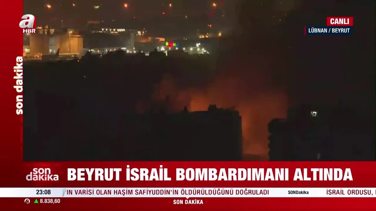 Beyrut İsrail bombardımanı altında