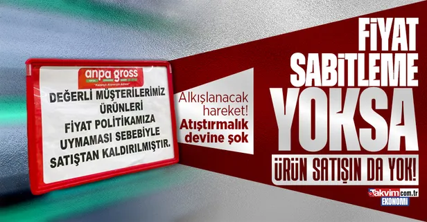 Anpa Gross'tan alkışlanacak hareket! Atıştırmalık devi fiyat sabitlemeyince raflardan kaldırdı!
