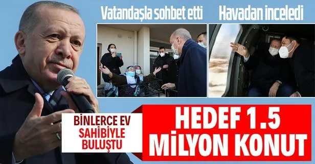 Başkan Recep Tayyip Erdoğan Elazığ’da açıkladı: İstanbul’a 5 yılda 1.5 milyon konut tamamlanacak