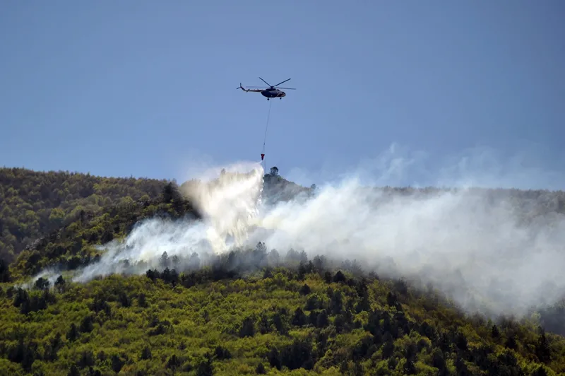 Bursa Uludağ eteklerinde yangın-5