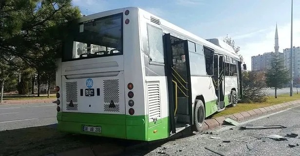 Kayseri'de halk otobüsü beton mikseriyle çarpıştı