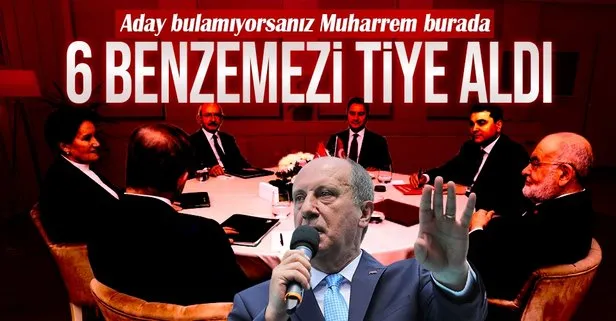 CHP’den ayrılarak Memleket Partisi’ni kuran Muharrem İnce henüz bir aday çıkaramayan 6’lı masayı tiye aldı!
