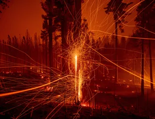 ABD’nin California eyaleti alev alev! 50 binden fazla hanede elektrik yok