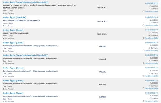 İŞKUR tecrübesiz ilkokul ve lise mezunu binlerce personel alım şartları nedir? İŞKUR en fazla hangi kadrolarda alım var?-3